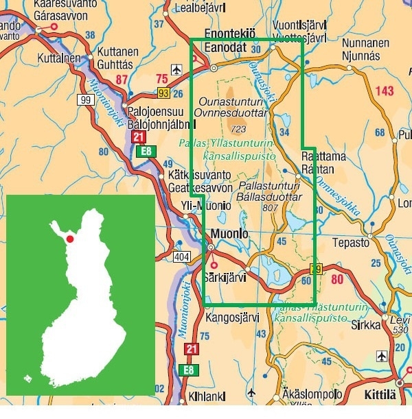 Pallas Hetta Olos 1:50.000, wandelkaart, skikaart 9789522664822 Genimap Oy Wandelkaarten Finland Wandelkaarten Fins Lapland Pallas Hetta Olos 1:50.000, wandelkaart, skikaart 9789522664822 Genimap Oy Wandelkaarten Finland Wandelkaarten Fins Lapland