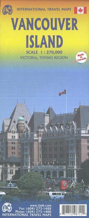 ITM Vancouver Island  | landkaart, autokaart 1:270.000 9781771298711  International Travel Maps   Landkaarten en wegenkaarten Vancouver en British Columbia