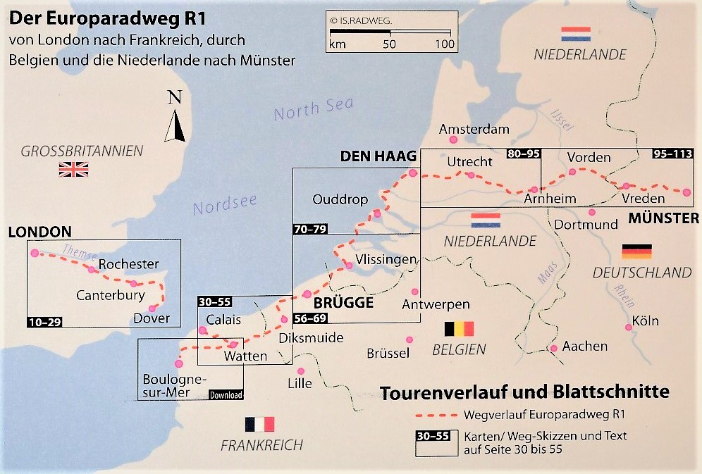 Europaradweg R1 (1) Londen - Den Haag - Münster 9783981718683 Detlef Kaden IS.RADWEG Fietsgidsen, Meerdaagse fietsvakanties Europa Europaradweg R1 (1) Londen - Den Haag - Münster 9783981718683 Detlef Kaden IS.RADWEG Fietsgidsen, Meerdaagse fietsvakanties Europa