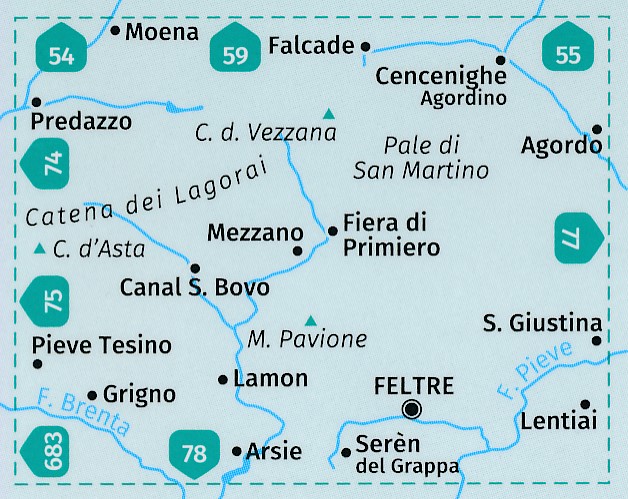Kompass wandelkaart KP-76 Pale di San Martino 1:50.000 9783990445235 Kompass Wandelkaarten KP50 Zuid-Tirol, Dolomieten Wandelkaarten Zuid-Tirol, Dolomieten Kompass wandelkaart KP-76 Pale di San Martino 1:50.000 9783990445235 Kompass Wandelkaarten KP50 Zuid-Tirol, Dolomieten Wandelkaarten Zuid-Tirol, Dolomieten