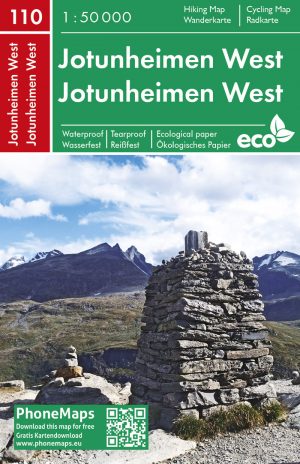 FB-110 Jotunheimen West 1:50.000 9788074454264  Freytag & Berndt Phone Maps  Wandelkaarten Midden-Noorwegen