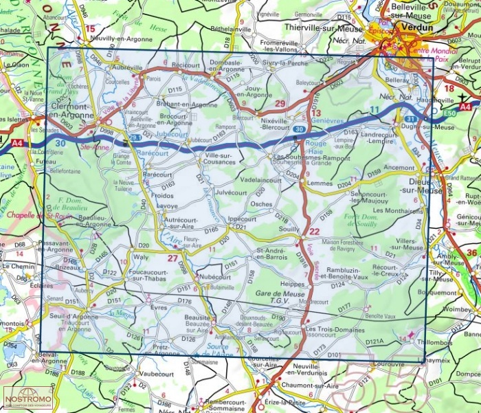 SB-3113 Clermont-en-Argonne, Dugny-sur-Meuse | wandelkaart 1:25.000 9782758541714 IGN IGN 25 Champagne / Ardennes Wandelkaarten Champagne, Franse Ardennen SB-3113 Clermont-en-Argonne, Dugny-sur-Meuse | wandelkaart 1:25.000 9782758541714 IGN IGN 25 Champagne / Ardennes Wandelkaarten Champagne, Franse Ardennen