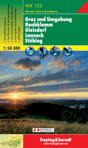 WK-133  Graz und Umg. wandelkaart 1:50.000 * 9783707909357  Freytag & Berndt WK 1:50.000  Wandelkaarten Karinthië
