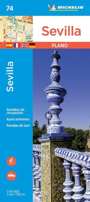 stadsplattegrond Sevilla 1:10.000 9782067236981  Michelin Stadsplattegronden  Stadsplattegronden Sevilla & Cordoba