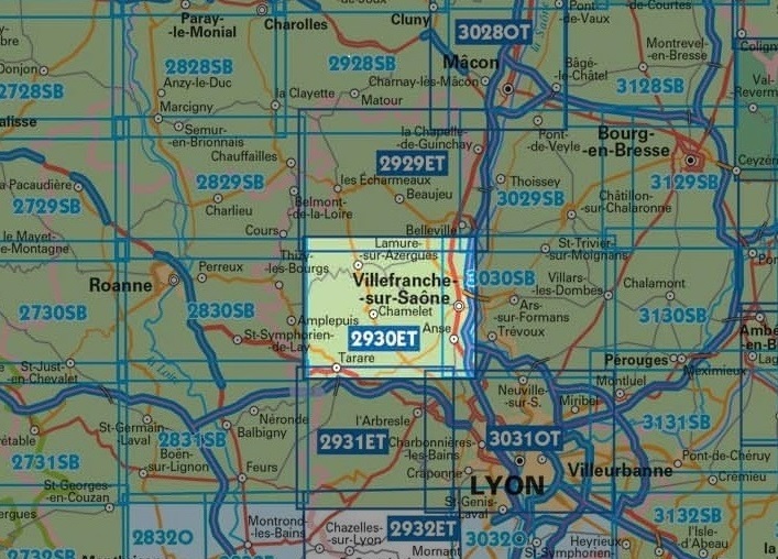 wandelkaart 2930ET Villefranche-sur-Saône 1:25.000 9782758534990 IGN IGN 25 Omgeving Lyon Wandelkaarten Lyon en omgeving wandelkaart 2930ET Villefranche-sur-Saône 1:25.000 9782758534990 IGN IGN 25 Omgeving Lyon Wandelkaarten Lyon en omgeving