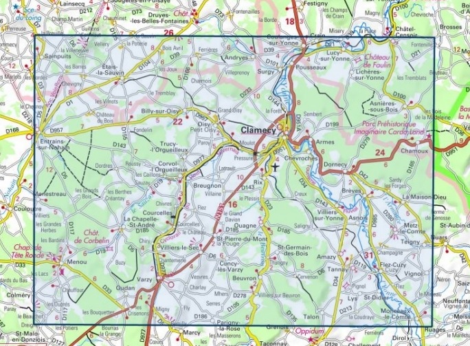 SB-2622 Clamécy, Tannay, Varzy | wandelkaart 1:25.000 9782758536253 IGN IGN 25 Bourgogne & Morvan Wandelkaarten Morvan SB-2622 Clamécy, Tannay, Varzy | wandelkaart 1:25.000 9782758536253 IGN IGN 25 Bourgogne & Morvan Wandelkaarten Morvan