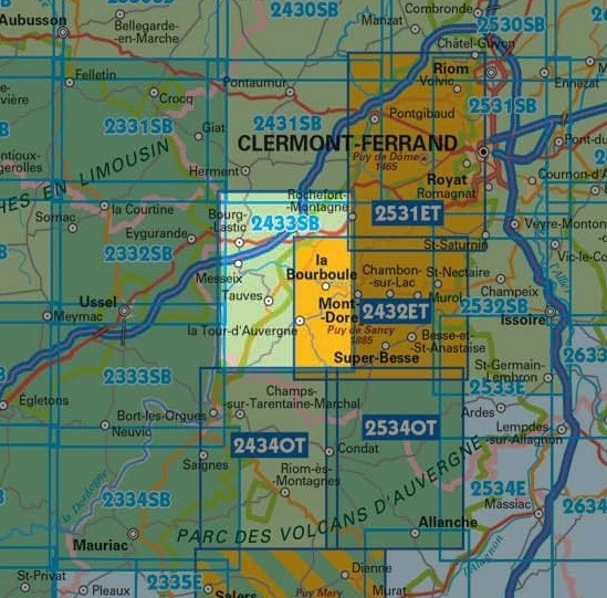 SB-2433 La Bourboule, Bourg-Lastic | wandelkaart 1:25.000 9782758537229 IGN IGN 25 Auvergne Wandelkaarten Auvergne SB-2433 La Bourboule, Bourg-Lastic | wandelkaart 1:25.000 9782758537229 IGN IGN 25 Auvergne Wandelkaarten Auvergne