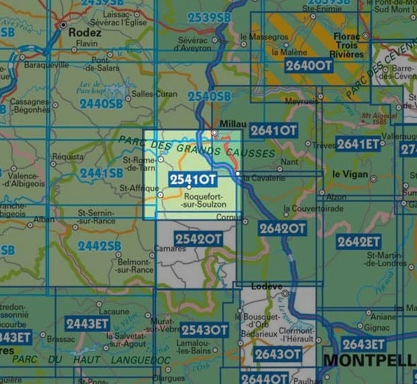 wandelkaart 2541OT Millau , Saint-Affrique 1:25.000 9782758539599 IGN IGN 25 Lot, Tarn, Aveyron Wandelkaarten Lot, Tarn, Toulouse wandelkaart 2541OT Millau , Saint-Affrique 1:25.000 9782758539599 IGN IGN 25 Lot, Tarn, Aveyron Wandelkaarten Lot, Tarn, Toulouse