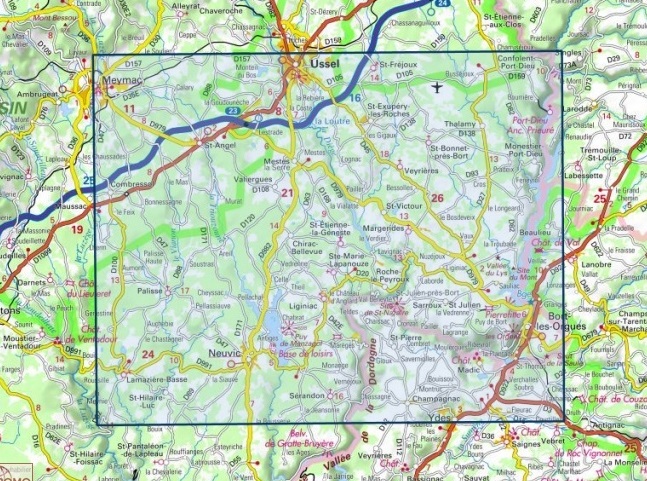 SB-2333 Bort-les-Orgues, Neuvic | wandelkaart 1:25.000 9782758546238 IGN IGN 25 Auvergne Wandelkaarten Auvergne SB-2333 Bort-les-Orgues, Neuvic | wandelkaart 1:25.000 9782758546238 IGN IGN 25 Auvergne Wandelkaarten Auvergne