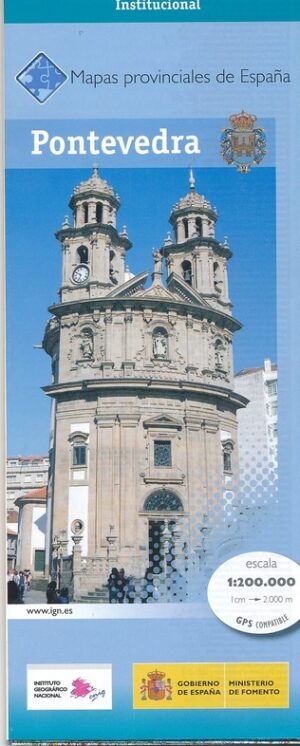 Prov.: Pontevedra 1:200.000 9788441627284  CNIG Provinciekaarten Spanje  Landkaarten en wegenkaarten Noordwest-Spanje