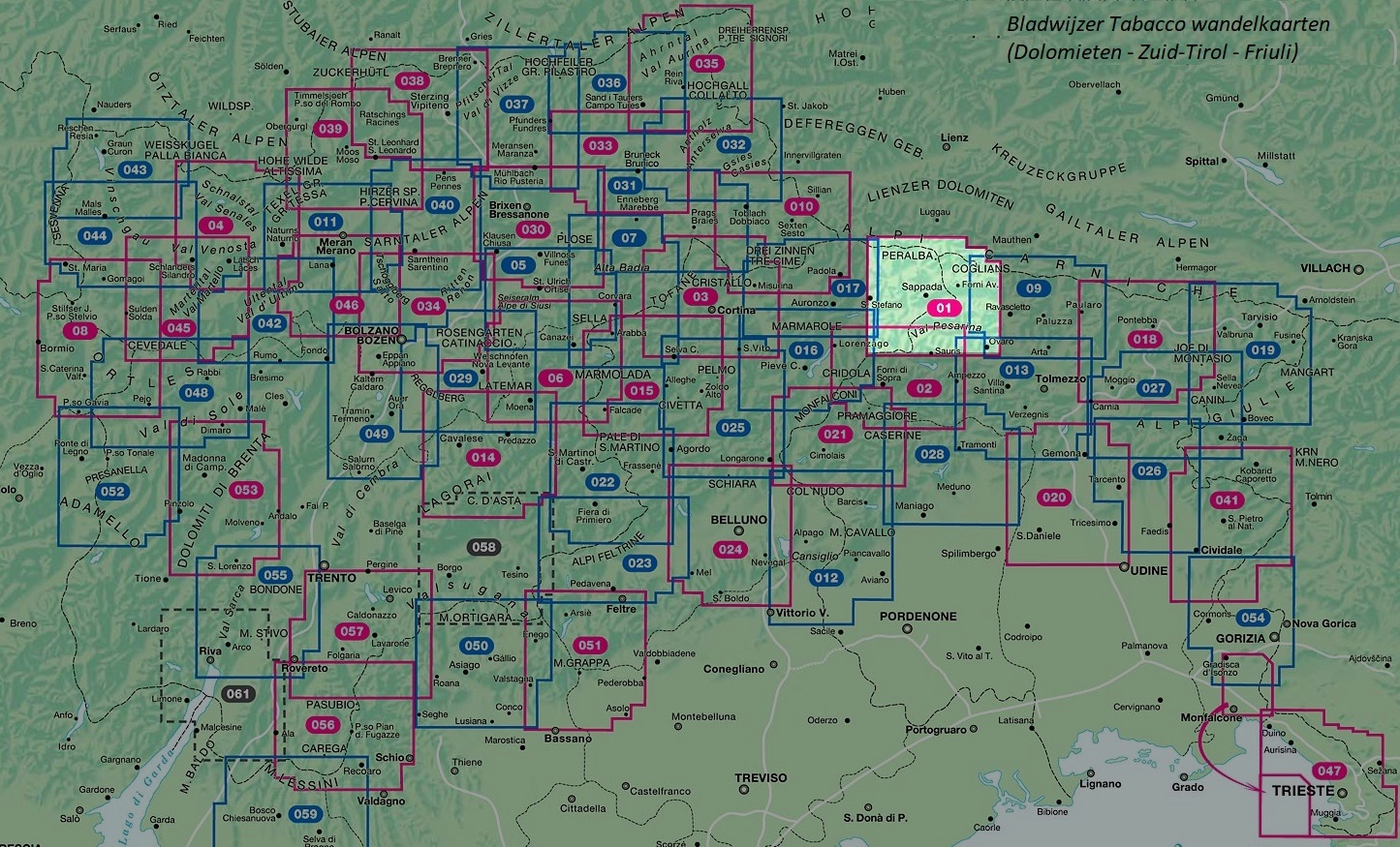 TAB-001 Sappada, Forni Avoltri | Tabacco wandelkaart TAB-01 9788883150012 Tabacco Tabacco 1:25.000 Wandelkaarten Zuid-Tirol, Dolomieten TAB-001 Sappada, Forni Avoltri | Tabacco wandelkaart TAB-01 9788883150012 Tabacco Tabacco 1:25.000 Wandelkaarten Zuid-Tirol, Dolomieten