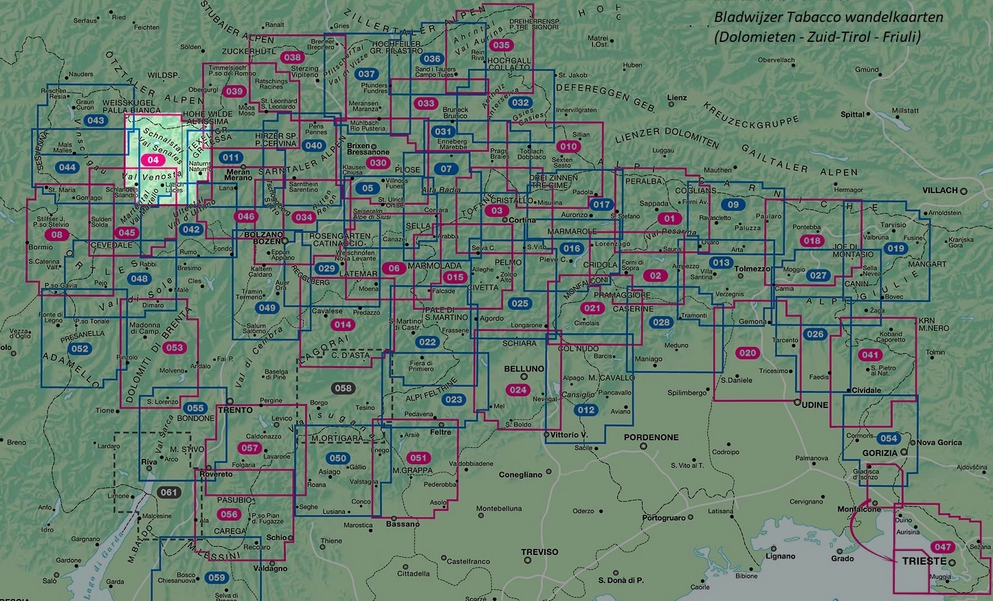 TAB-004 Val Senales | Tabacco wandelkaart TAB-04 9788883150043 Tabacco Tabacco 1:25.000 Wandelkaarten Zuid-Tirol, Dolomieten TAB-004 Val Senales | Tabacco wandelkaart TAB-04 9788883150043 Tabacco Tabacco 1:25.000 Wandelkaarten Zuid-Tirol, Dolomieten