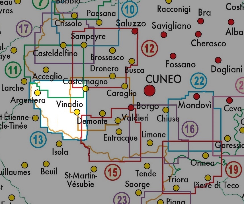 FRA-13 Alta Valle Stura di Demonte | wandelkaart 1:25.000 9788897465089 Fraternali Editore Fraternali 1:25.000 Wandelkaarten Turijn, Piemonte FRA-13 Alta Valle Stura di Demonte | wandelkaart 1:25.000 9788897465089 Fraternali Editore Fraternali 1:25.000 Wandelkaarten Turijn, Piemonte