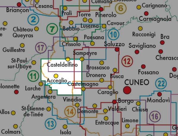 FRA-11  Alta Val Maira | wandelkaart 1:25.000 9788897465133  Fraternali Editore Fraternali 1:25.000  Wandelkaarten Turijn, Piemonte
