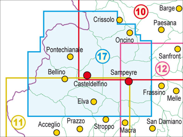 FRA-17  Alta Val Varaita | wandelkaart 1:25.000 9788897465157  Fraternali Editore Fraternali 1:25.000  Wandelkaarten Turijn, Piemonte