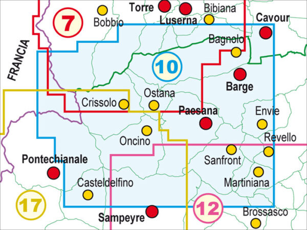 FRA-10  Valle Po, Monviso | wandelkaart 1:25.000 9788897465249  Fraternali Editore Fraternali 1:25.000  Wandelkaarten Turijn, Piemonte