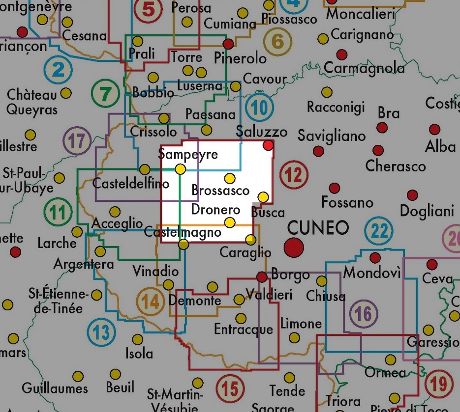 FRA-12 Bassa Val Varaita, Bassa Val Maira | wandelkaart 1:25.000 9788897465324 Fraternali Editore Fraternali 1:25.000 Wandelkaarten Turijn, Piemonte FRA-12 Bassa Val Varaita, Bassa Val Maira | wandelkaart 1:25.000 9788897465324 Fraternali Editore Fraternali 1:25.000 Wandelkaarten Turijn, Piemonte