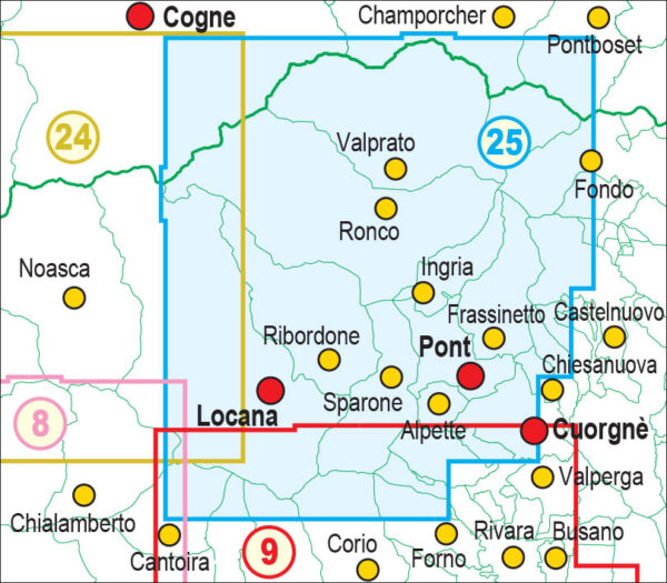 FRA-25 Valle Orco - Val Soana | wandelkaart 1:25.000 9788897465362  Fraternali Editore Fraternali 1:25.000  Wandelkaarten Turijn, Piemonte