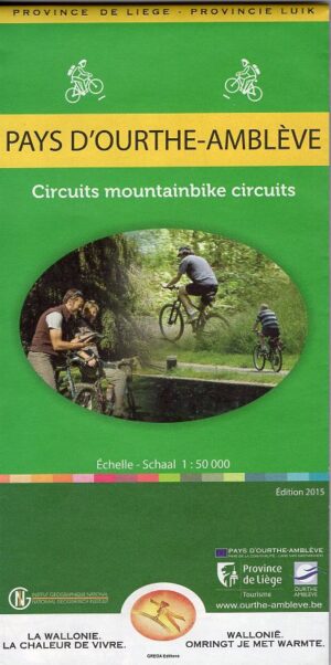 Pays d'Ourthe-Amblève mountainbike 1:50.000 9789462351196  NGI / VVV NGI / VVV fietskaarten  Fietskaarten Wallonië (Ardennen)