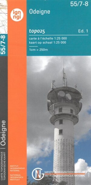 NGI-55/7-8  Odeigne-Bihain | topografische wandelkaart 1:25.000 9789462352384  Nationaal Geografisch Instituut NGI Wallonië 1:25.000  Wandelkaarten Wallonië (Ardennen)