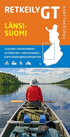 GT-Outdoor Map Länsi-Suomi (West-Finland) 1:250.000 9789522663412  Genimap Oy Outdoor GT  Fietskaarten Zuid-Finland en Midden-Finland