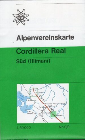 wandelkaart AV-0/09 Cordillera Real Süd [1990] Alpenvereinskarte wandelkaart AV09  AlpenVerein Alpenvereinskarten  Wandelkaarten Bolivia