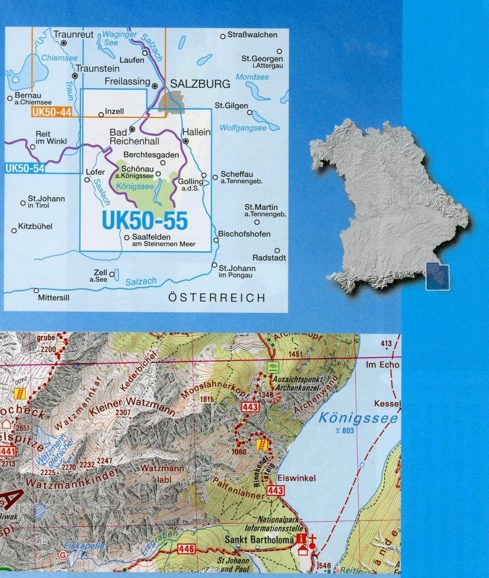 L04 Berchtesgadener Alpen | topografische wandelkaart 1:50.000 9783899337907 LVA Bayern UmgebungsKarte 1:50.000 Wandelkaarten Beierse Alpen L04 Berchtesgadener Alpen | topografische wandelkaart 1:50.000 9783899337907 LVA Bayern UmgebungsKarte 1:50.000 Wandelkaarten Beierse Alpen