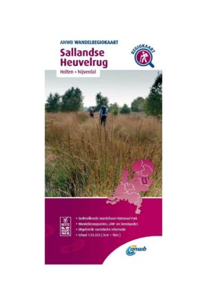 WRK-10 Sallandse Heuvelrug | ANWB wandelkaart 1:33.333 9789018046446  ANWB Wandelregiokaarten 1:33.333  Wandelkaarten Kop van Overijssel, Vecht & Salland
