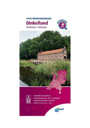 WRK-11 Dinkelland | ANWB wandelkaart 1:33.333 9789018046453  ANWB Wandelregiokaarten 1:33.333  Wandelkaarten Twente