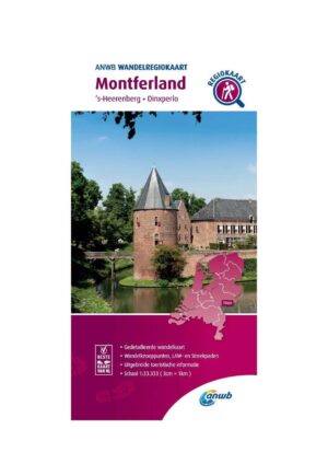 WRK-14 Montferland | ANWB wandelkaart 1:33.333 9789018046484  ANWB Wandelregiokaarten 1:33.333  Wandelkaarten Gelderse IJssel en Achterhoek