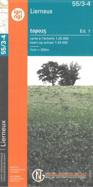 NGI-55/3-4  Bra-Lierneux, Manhay | topografische wandelkaart 1:25.000 9789462352360  Nationaal Geografisch Instituut NGI Wallonië 1:25.000  Wandelkaarten Wallonië (Ardennen)