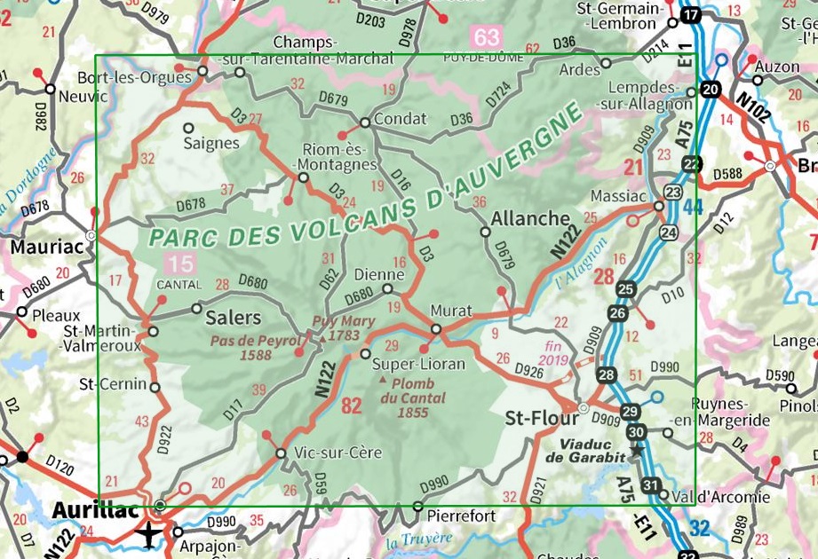 TSQ-16 Cézallier, Monts du Cantal | IGN overzichts- en wandelkaart 9782758535843 IGN TOP 75 Fietskaarten, Wandelkaarten Auvergne TSQ-16 Cézallier, Monts du Cantal | IGN overzichts- en wandelkaart 9782758535843 IGN TOP 75 Fietskaarten, Wandelkaarten Auvergne