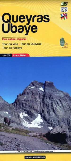 wandelkaart LB-06  Queyras, Ubaye | Didier Richard 1:60.000 9782344042342  Libris Éditions Didier Richard  Wandelkaarten Écrins, Queyras, Hautes Alpes