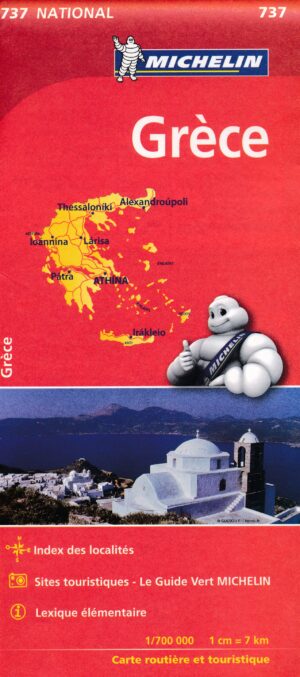 Michelin wegenkaart 737 Griekenland 1:700.000 9782067172005  Michelin   Landkaarten en wegenkaarten Griekenland