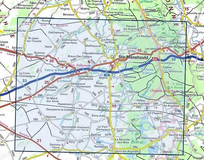 SB-3013 Sainte-Menehould | wandelkaart 1:25.000 9782758541684 IGN IGN 25 Champagne / Ardennes Wandelkaarten Champagne, Franse Ardennen SB-3013 Sainte-Menehould | wandelkaart 1:25.000 9782758541684 IGN IGN 25 Champagne / Ardennes Wandelkaarten Champagne, Franse Ardennen