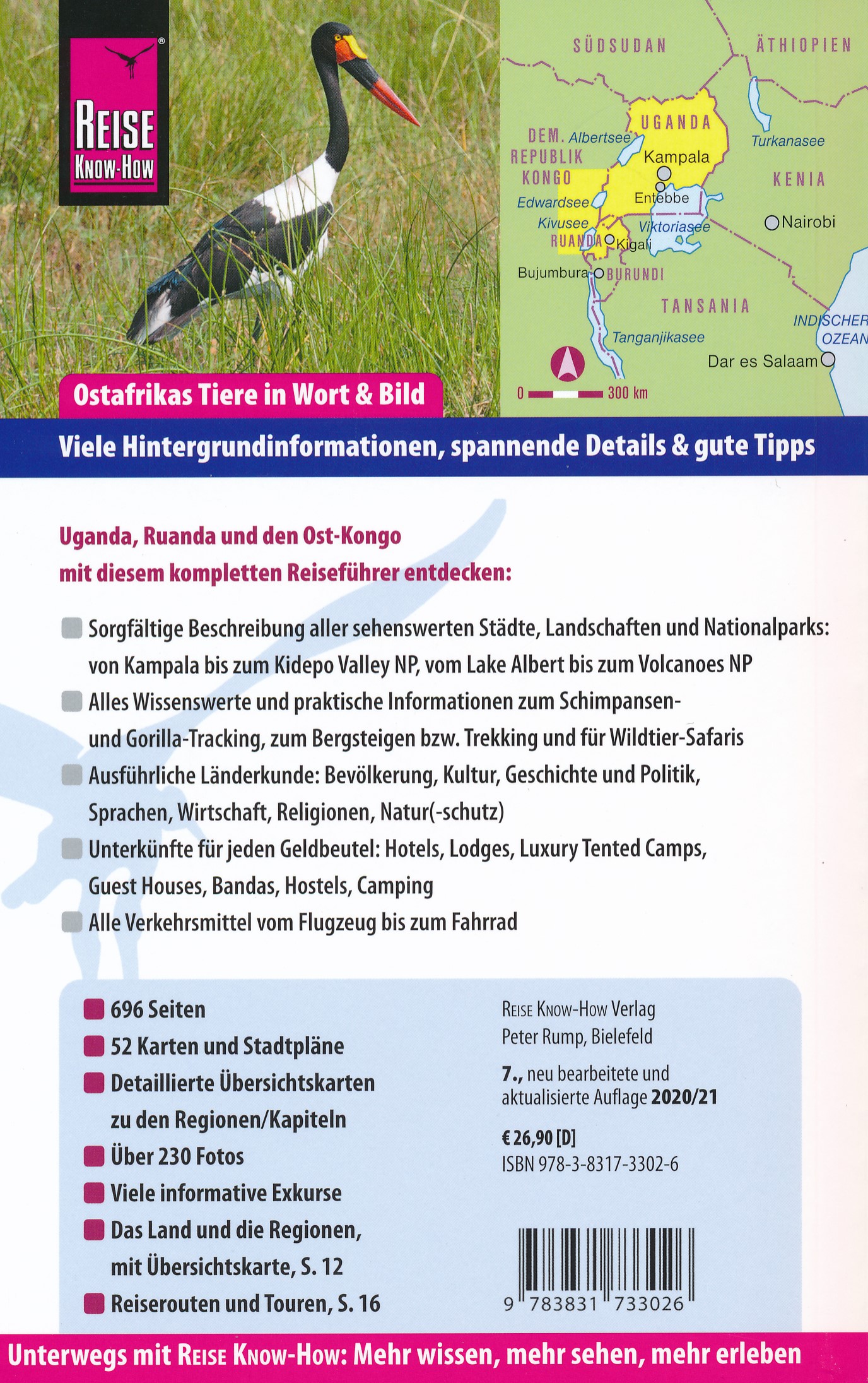 Reise Know-How Uganda, Ruanda & Ost-Kongo | reisgids 9783831733026 Reise Know-How Verlag Reisgidsen Uganda, Rwanda, Burundi, Ruwenzorigebergte Reise Know-How Uganda, Ruanda & Ost-Kongo | reisgids 9783831733026 Reise Know-How Verlag Reisgidsen Uganda, Rwanda, Burundi, Ruwenzorigebergte