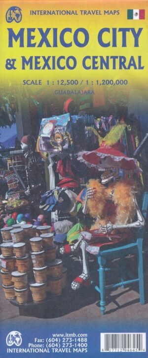 ITM Mexico City & Centraal Mexico | wegenkaart & stadsplattegrond 9781771294645  International Travel Maps   Stadsplattegronden Mexico