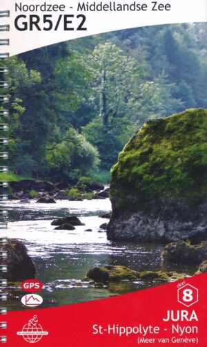 GR-5/E2 traject 6: Jura (St-Hippolyte - Nyon)  wandelgids GR 5 9789083086958  De Wandelende Cartograaf   Lopen naar Rome, Meerdaagse wandelroutes, Wandelgidsen Franse Jura