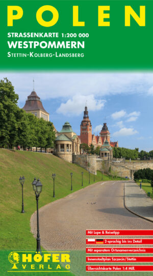 PL-001  Polen Westpommern 1:200.000 9783931103705  Höfer Verlag   Landkaarten en wegenkaarten Gdansk, Poolse Oostzeekust & achterland