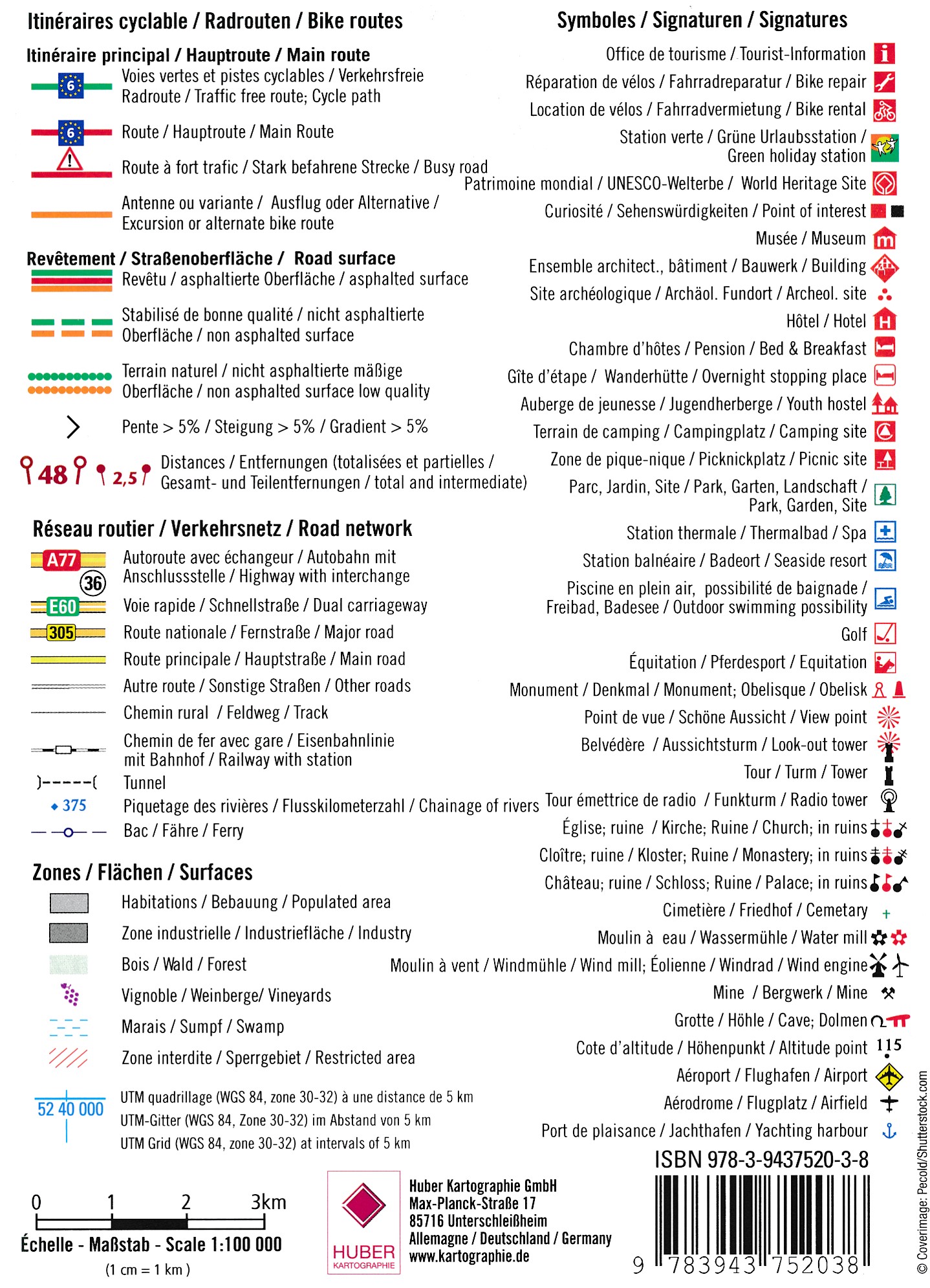 Eurovelo 6: Atlantische Oceaan - Zwitserland 9783943752007 Huber Verlag Fietskaarten Frankrijk Eurovelo 6: Atlantische Oceaan - Zwitserland 9783943752007 Huber Verlag Fietskaarten Frankrijk