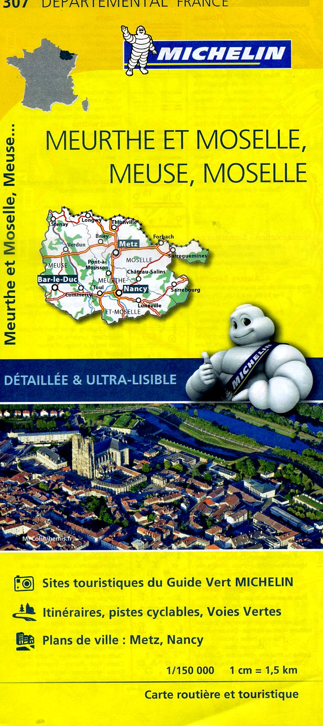307 Meurthe et Moselle, Meuse, Moselle | Michelin wegenkaart 1:150.000 9782067202085 Michelin Local / Departementskaarten Landkaarten en wegenkaarten Lotharingen, Nancy, Metz 307 Meurthe et Moselle, Meuse, Moselle | Michelin wegenkaart 1:150.000 9782067202085 Michelin Local / Departementskaarten Landkaarten en wegenkaarten Lotharingen, Nancy, Metz