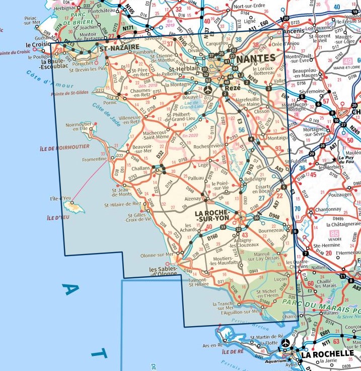 SV-131 Nantes, La Roche-sur-Yon | omgevingskaart / fietskaart 1:100.000 9782758547556 IGN Série Verte 1:100.000 Fietskaarten, Landkaarten en wegenkaarten Vendée, Charente SV-131 Nantes, La Roche-sur-Yon | omgevingskaart / fietskaart 1:100.000 9782758547556 IGN Série Verte 1:100.000 Fietskaarten, Landkaarten en wegenkaarten Vendée, Charente