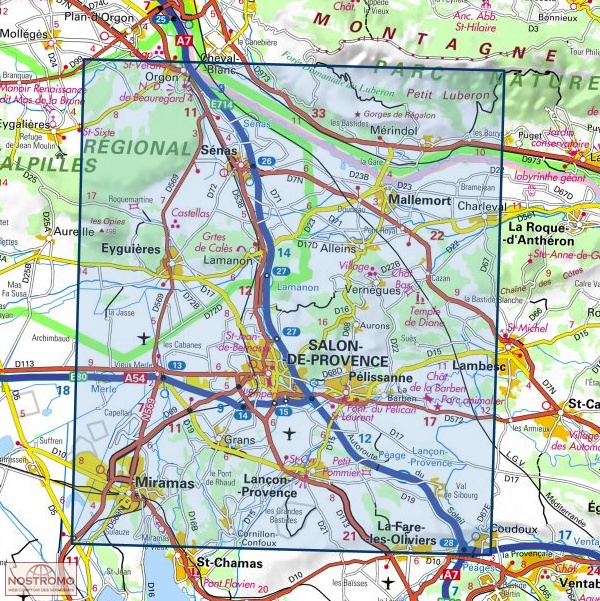 wandelkaart 3143OT Salon-de-Provence, Miramas 1:25.000 9782758551577 IGN IGN 25 Provence Wandelkaarten Provence, Marseille, Camargue wandelkaart 3143OT Salon-de-Provence, Miramas 1:25.000 9782758551577 IGN IGN 25 Provence Wandelkaarten Provence, Marseille, Camargue