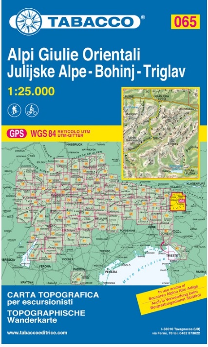 TAB-065 Julische Alpen | Tabacco wandelkaart 9788883151118 Tabacco Tabacco 1:25.000 Slovenië Wandelkaarten Slovenië TAB-065 Julische Alpen | Tabacco wandelkaart 9788883151118 Tabacco Tabacco 1:25.000 Slovenië Wandelkaarten Slovenië