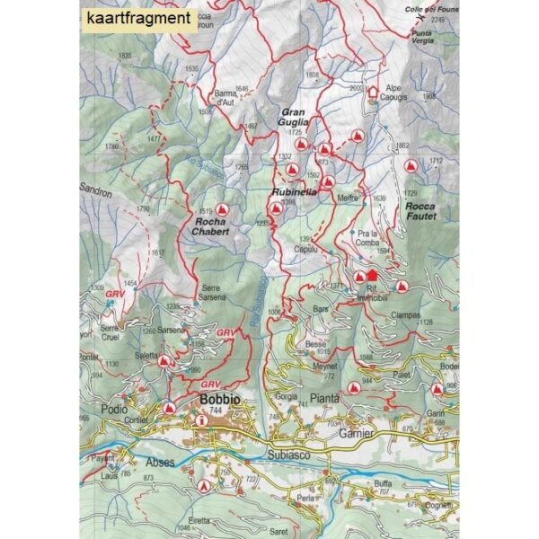 FRA50-2  Val Pellice | wandelkaart 1:50.000 9788897465300  Fraternali Editore Fraternali 1:50.000  Wandelkaarten Turijn, Piemonte