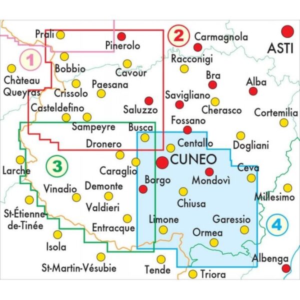 FRA50-4  Val Vermenagna | wandelkaart 1:50.000 9788897465386  Fraternali Editore Fraternali 1:50.000  Wandelkaarten Turijn, Piemonte