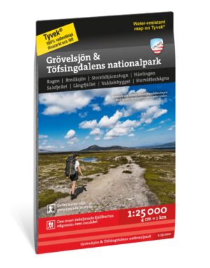 Grövelsjön & Töfsingdalen wandelkaart Nationaal Park 1:25 000 9789189079731  Calazo Calazo Zweden midden  Wandelkaarten Midden Zweden