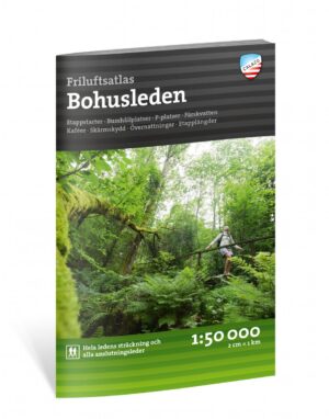 Bohusleden Outdoor Friluftsatlas wandelatlas 1:50.000 9789189371194  Calazo Calazo Zweden zuid  Meerdaagse wandelroutes, Wandelgidsen, Wandelkaarten Zuid-Zweden