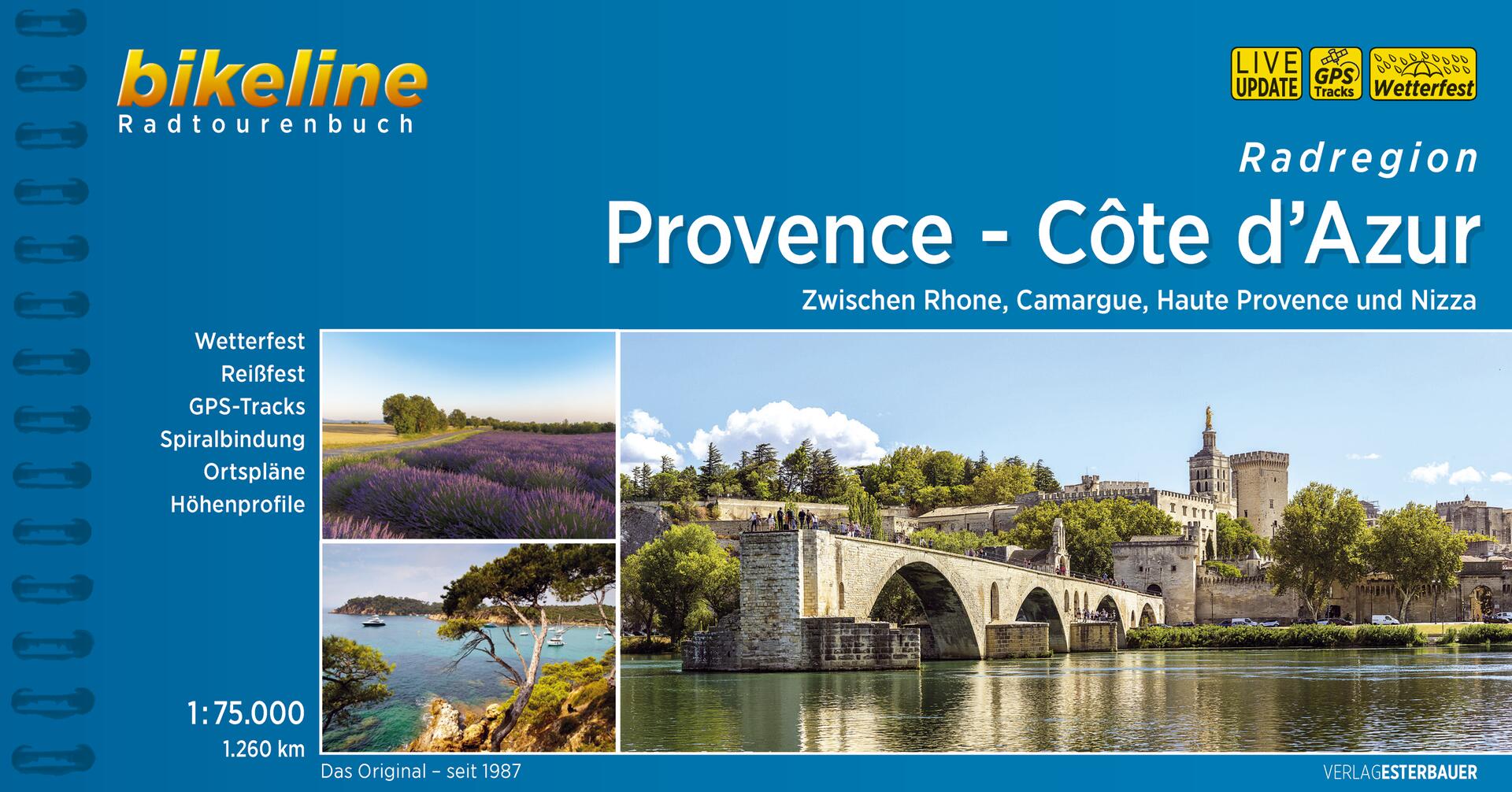 Bikeline Provence | fietsgids 9783850008044 Esterbauer Bikeline Fietsgidsen Provence, Marseille, Camargue Bikeline Provence | fietsgids 9783850008044 Esterbauer Bikeline Fietsgidsen Provence, Marseille, Camargue