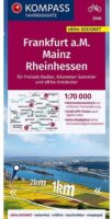 fietskaart KP-3348 Frankfurt am Main, Rheinhessen 1:70.000 9783990448052  Kompass   Fietskaarten Pfalz, Deutsche Weinstrasse, Rheinhessen